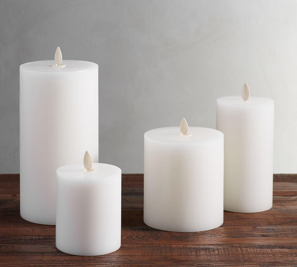 White shop led candles